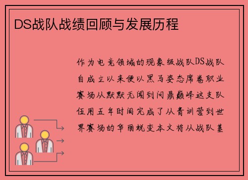 DS战队战绩回顾与发展历程